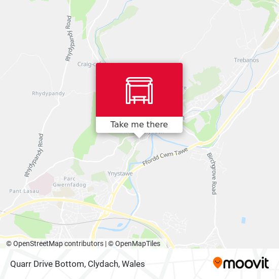 Quarr Drive Bottom, Clydach map