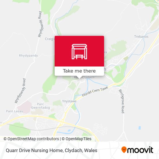 Quarr Drive Nursing Home, Clydach map