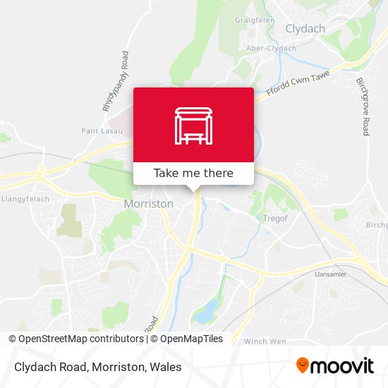 Clydach Road, Morriston map