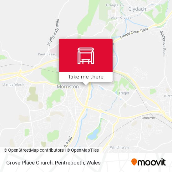 Grove Place Church, Pentrepoeth map