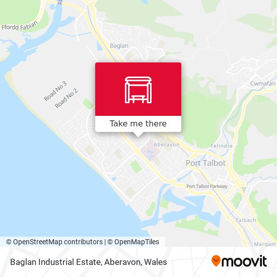 Baglan Industrial Estate, Aberavon map