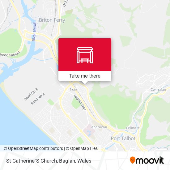 St Catherine`S Church, Baglan map