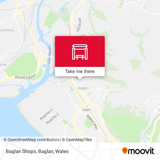 Baglan Shops, Baglan map