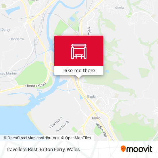 Travellers Rest, Briton Ferry map