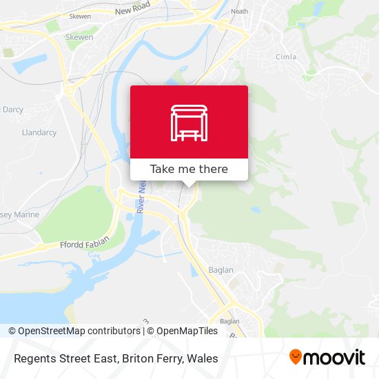 Regents Street East, Briton Ferry map