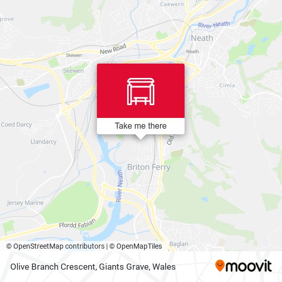 Olive Branch Crescent, Giants Grave map