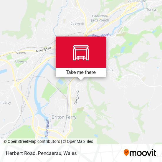 Herbert Road, Pencaerau map