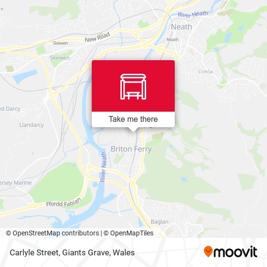 Carlyle Street, Giants Grave map