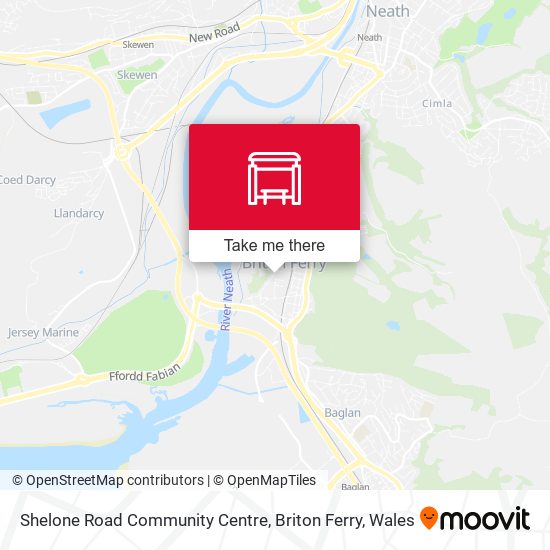 Shelone Road Community Centre, Briton Ferry map