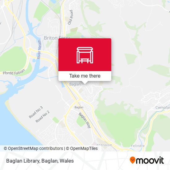 Baglan Library, Baglan map