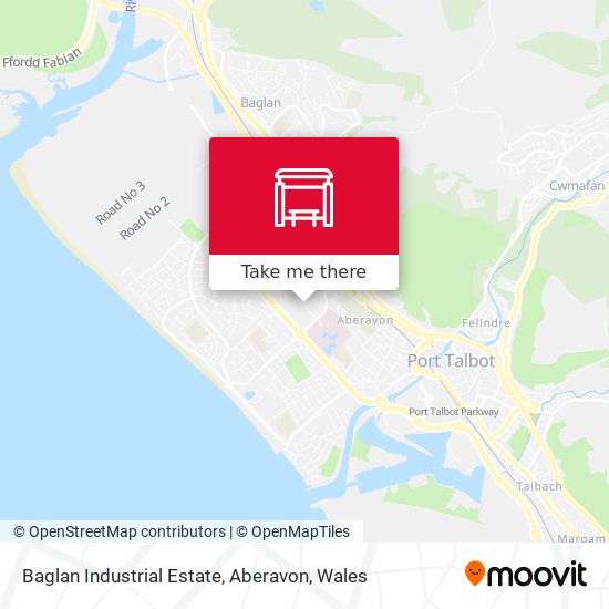 Baglan Industrial Estate, Aberavon map