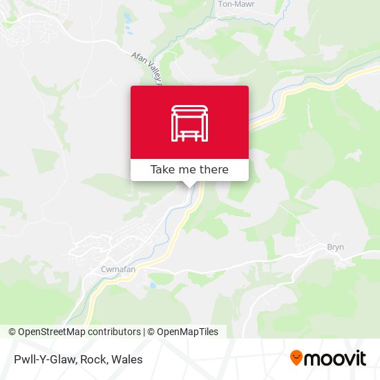 Pwll-Y-Glaw, Rock map