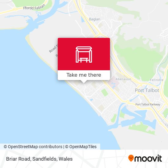 Briar Road, Sandfields map