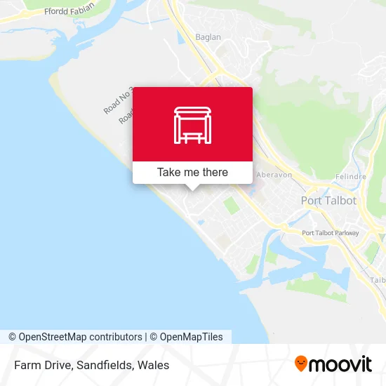 Farm Drive, Sandfields map