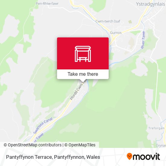 Pantyffynon Terrace, Pantyffynnon map
