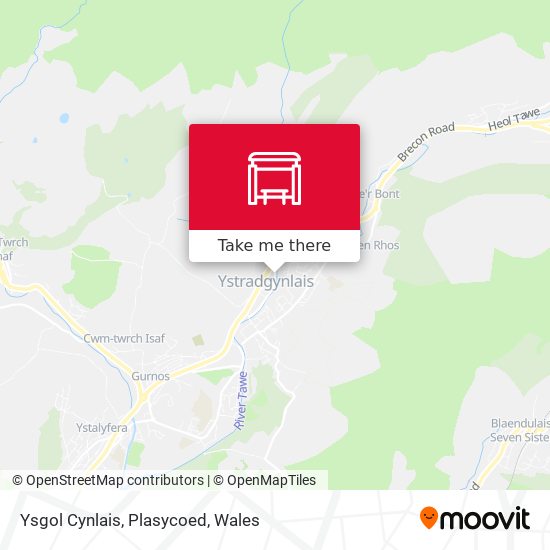 Ysgol Cynlais, Plasycoed map