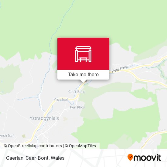 Caerlan, Caer-Bont map
