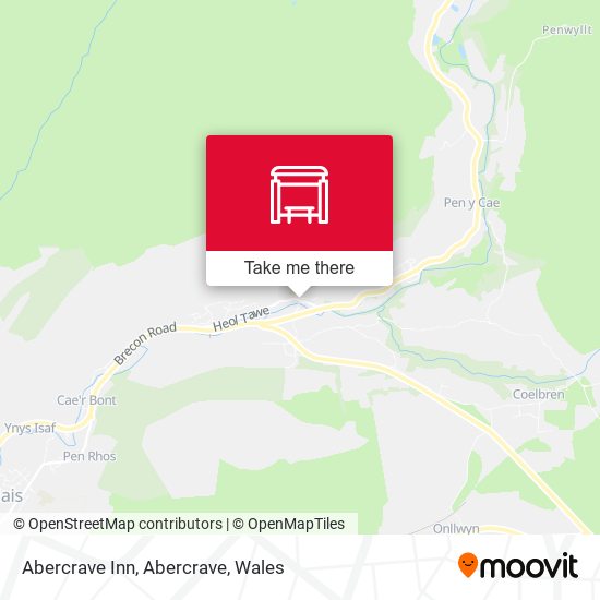 Abercrave Inn, Abercrave map