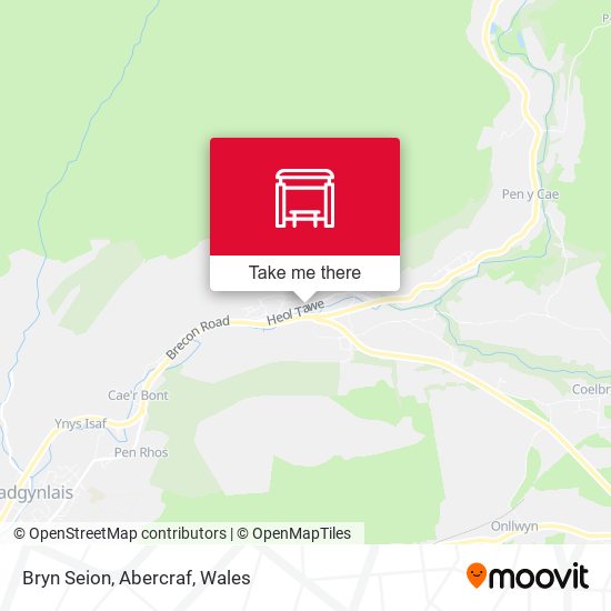 Bryn Seion, Abercraf map