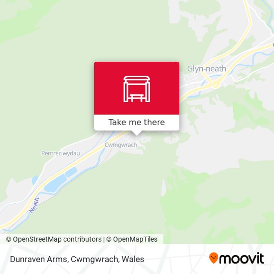 Dunraven Arms, Cwmgwrach map