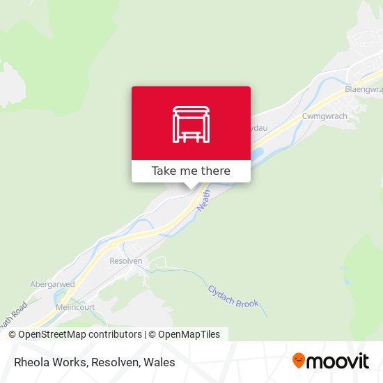 Rheola Works, Resolven map
