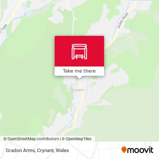 Gradon Arms, Crynant map