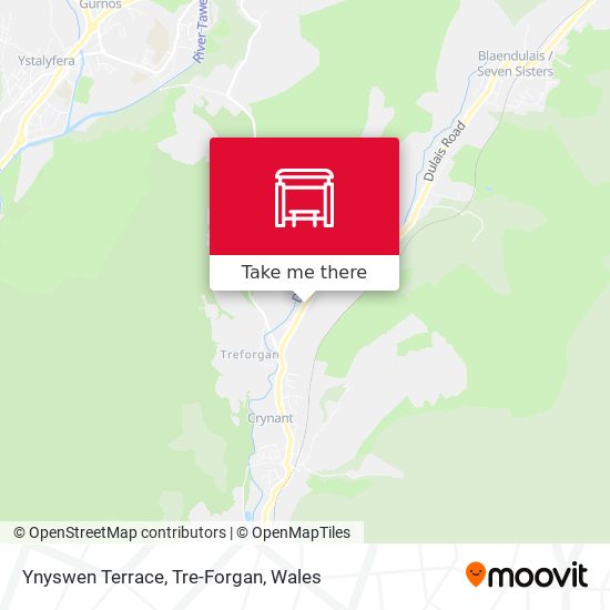 Ynyswen Terrace, Tre-Forgan map