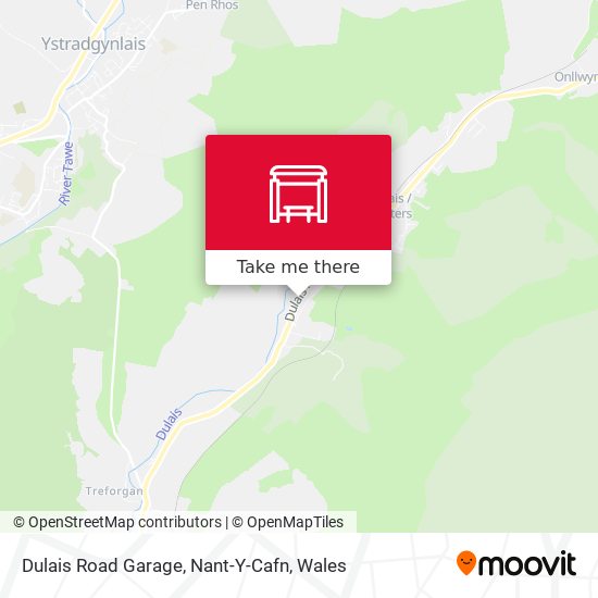 Dulais Road Garage, Nant-Y-Cafn map