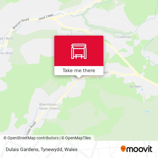 Dulais Gardens, Tynewydd map
