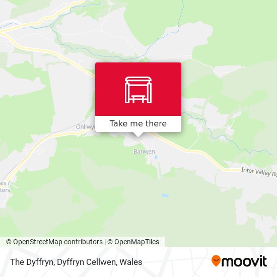 The Dyffryn, Dyffryn Cellwen map