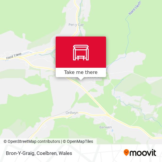 Bron-Y-Graig, Coelbren map