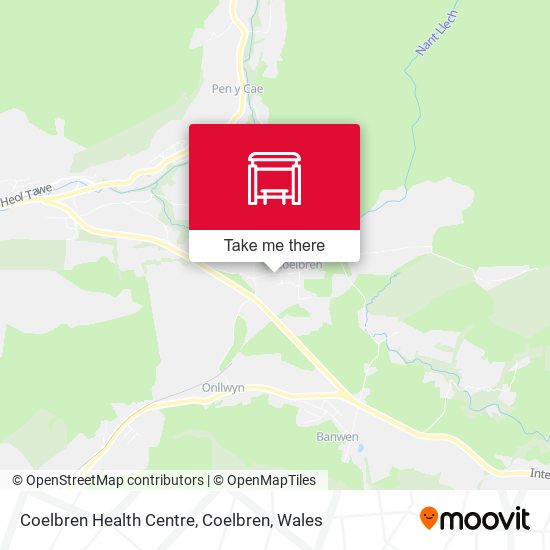 Coelbren Health Centre, Coelbren map