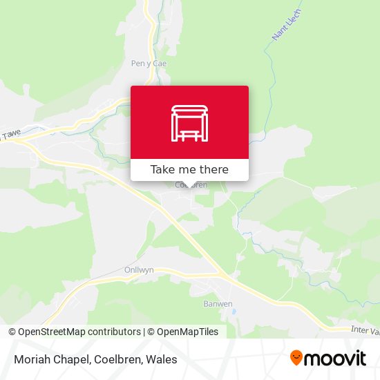 Moriah Chapel, Coelbren map