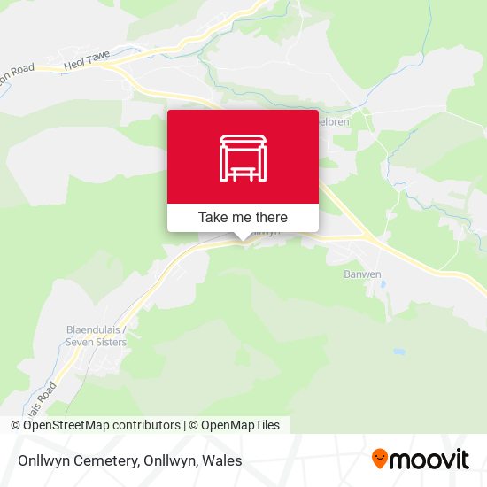Onllwyn Cemetery, Onllwyn map