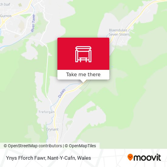 Ynys Fforch Fawr, Nant-Y-Cafn map