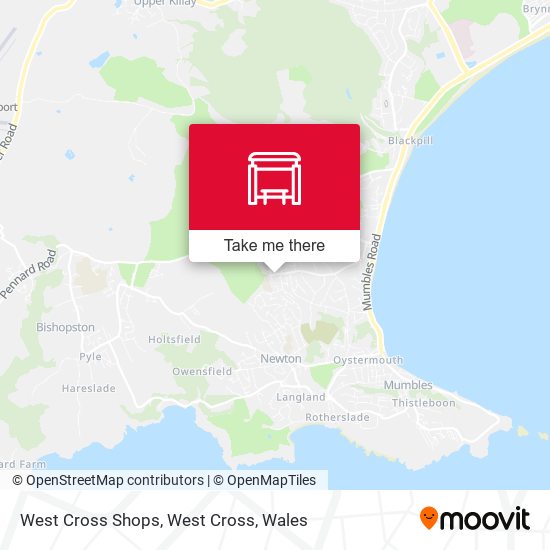 West Cross Shops, West Cross map