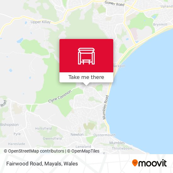 Fairwood Road, Mayals map