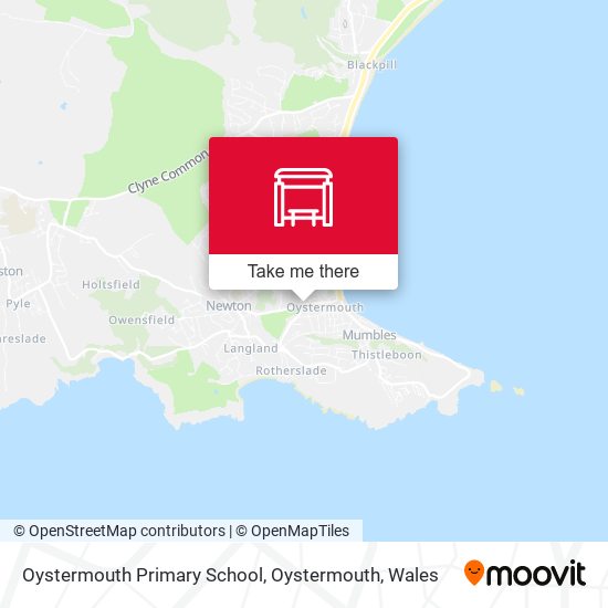 Oystermouth Primary School, Oystermouth map