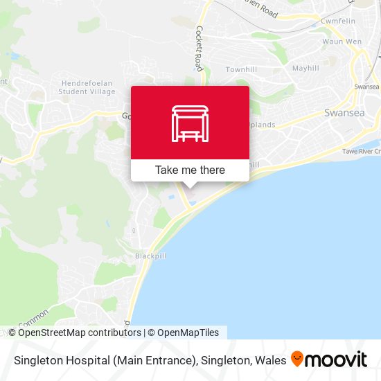 Singleton Hospital (Main Entrance), Singleton map