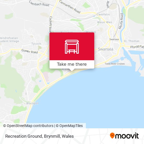 Recreation Ground, Brynmill map