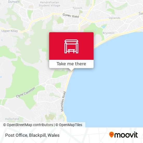 Post Office, Blackpill map