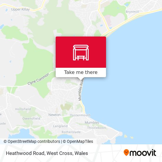 Heathwood Road, West Cross map