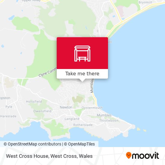 West Cross House, West Cross map