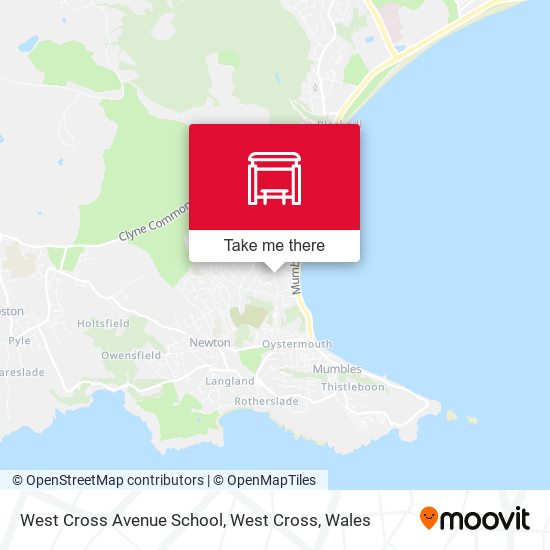 West Cross Avenue School, West Cross map