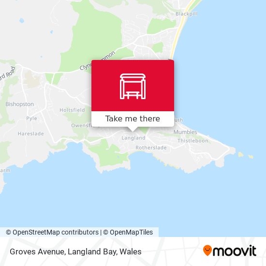 Groves Avenue, Langland Bay map