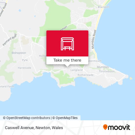 Caswell Avenue, Newton map