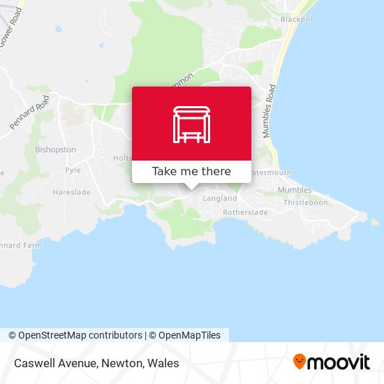 Caswell Avenue, Newton map
