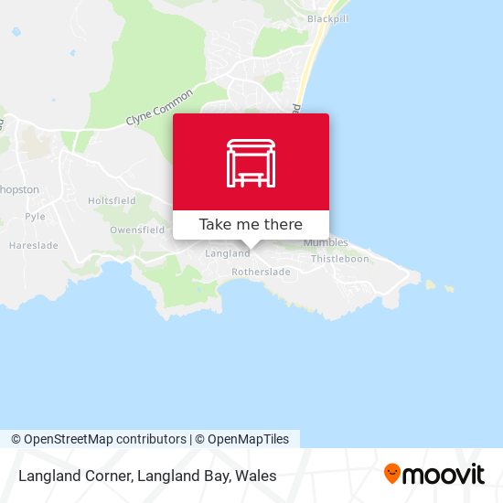 Langland Corner, Langland Bay map