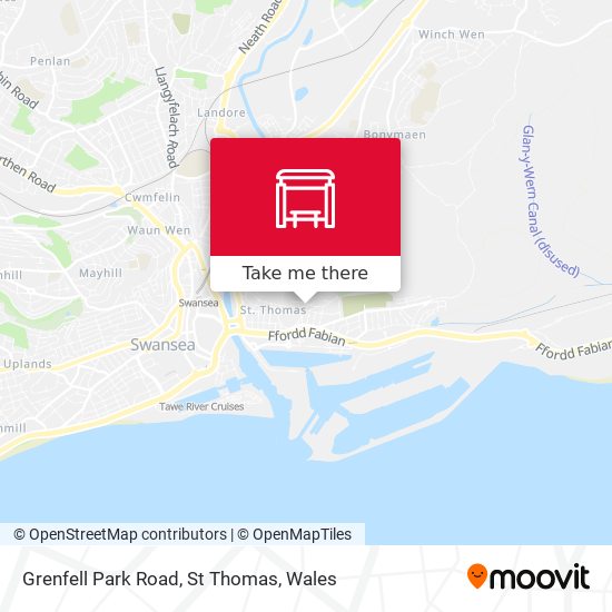 Grenfell Park Road, St Thomas map