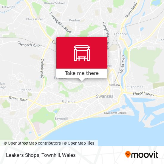 Leakers Shops, Townhill map